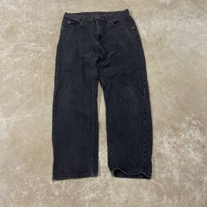 Wrangler Relaxed Fit Black Wash Denim Jeans Men's Size 34 x 30
